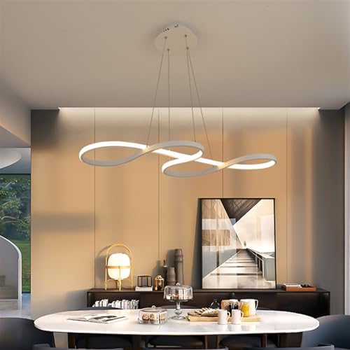 Lustre LED moderne pour salon : suspension style loft contre le manque de clarté - 7