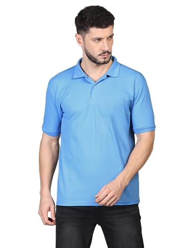 Image of INKKR Men's Casual Polo Neck Half Sleeve Solid T-Shirt (Pack-3)