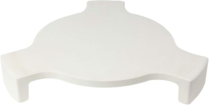 Ceramic Plates Deflector Big Green egg Accessories, Ceramic Pizza Stone Smoking Stone conveggtor Fit for Large Big Green EggL
