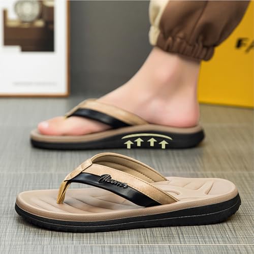 Men's Flip Flop with Arch Support Comfort Beach Thong Sandals Lightweight Non Slip Sole Durable Walking Summer Orthotic Slipppers Indoor and Outdoor2