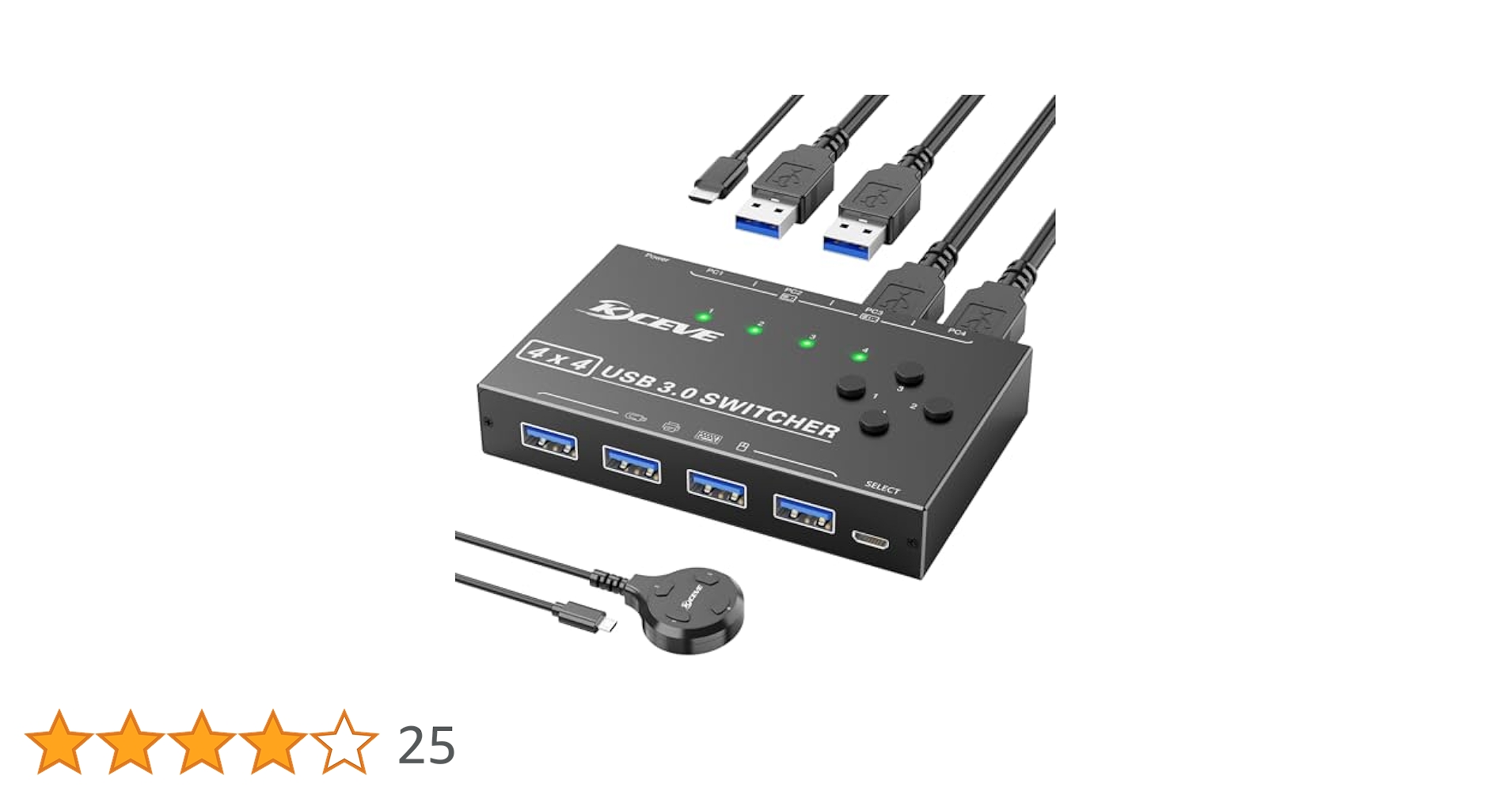 Amazon.co.jp: ANXQQ 2入力2出力 KVMスイッチ HDMI +