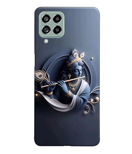Image of Lord Krishna 3D Effect Printed Hard Back Case Cover Compatible for Samsung Galaxy M53 5G / Samsung M53 5G (Multicolor) - D1661