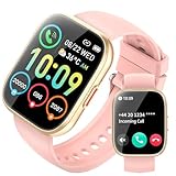 PEFUPEW Smart Watch for Men Women with Answer/Make Call, Smartwatch Fitness 1.85" Screen, Fitness Tracker 112 Modes Heart Rate/Sleep/Steps Monitor, IP68 Waterproof Activity Tracker, Pink
