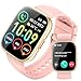 PEFUPEW Smart Watch for Men Women with Answer/Make Call, Smartwatch Fitness 1.85" Screen, Fitness Tracker 112 Modes Heart Rate/Sleep/Steps Monitor, IP68 Waterproof Activity Tracker, Pink
