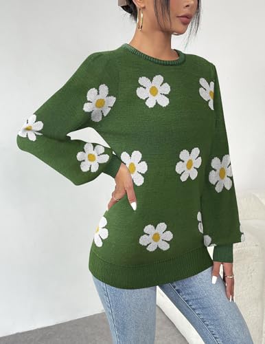 Image of Zeagoo Womens Sweaters Fall 2026 Dressy Casual Long Sleeve Shirts Ribbed Knit Winter Outfits Puff Pullover Jumper Tops