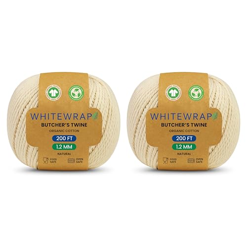Butchers Twine 400 Feet 1.2mm – Natural Cotton Twine Kitchen