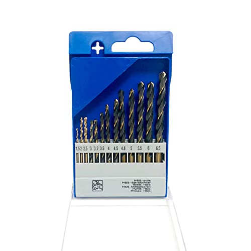 image for Bueyfolt Cobalt Steel Twist Drill Bit Set - 13 Pcs M35 Metal Drill Bit