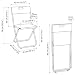 Silla Plegable Grunde de Ikea, Negro