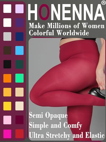 Image of HONENNA Queen Plus Size Tights Semi Opaque Control Top High Waist Stockings Nylons Pantyhose for Women 1X 2X 3X 4X 5X 6X