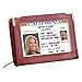 Dream Products Zip Up Security I.D. Credit Card Case, Burgundy