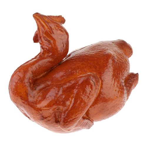 RCGOFOLLOW Pato de Pollo asado Falso de PVC de Comida Artificial Realista para comercialización Visual o exhibiciones de Alimentos , Pollo asado