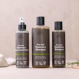 Urtekram Rosmarin Shampoo für feines Haar - Zertifiziertes Bio-Shampoo Vegan, Nährende und stärkende Formel, Aloe Vera & Glycerin für gesundes Haar & Volumen, 500 ml (1er Pack)