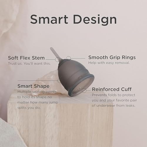 Image of Saalt Soft Menstrual Cup, Reusable Period Cup with Carry Bag
