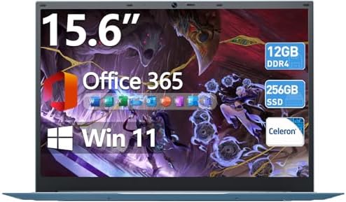 15.6 Inch Laptop AI Software, Win 11 Laptops with 12GB RAM 256GB ...