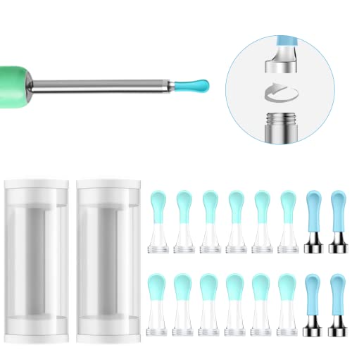 Bebird Ear Cleaner Replacement Tips 16 Pieces Waterproof Silicone Ear Spoon for Ear Wax Removal Endoscope BEBIRD Original Ear Cleaner Tips for R1/R3/W3