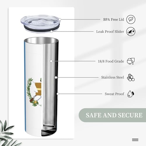 Mug acier inoxydable réutilisable 591 ml Guatemala de voyage et bureau