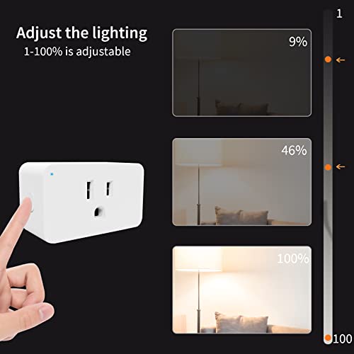 New One N3012 Smart Dimmer Plug, 2.4G Wi-Fi Dimmable Smart Plug thumb #2
