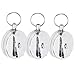 Produktbild Keenso 3Pcs/Set Einziehbarer Schlüsselring, einziehbarer Schlüsselring Hochelastischer Metalldraht Schlüsselanhänger Diebstahlsicherer Gürtelclip