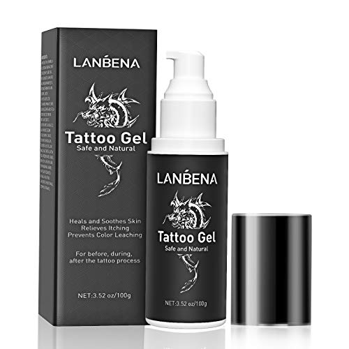 Tattoo Aftercare Gel Ink Brightener Tattoo Balm,Tattoo Aftercare Spray Fast Healing Balm Tattoo Soothing Gel Tattoo Salve Brightener and Moisturizing Ointment Natural & Safe - 150g/5.3oz