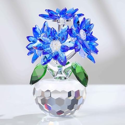Crystal Blue Daisy Bouquet Gifts for Women Cover
