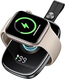 Mcdodo 1200mAh Portable Power Bank for Apple Watch with LED Display, Wireless Magnetic iWatch Charger with Keychain for Apple Watch Series 10/9/8/7/6/SE/5/4/3/2/1/UItra/UItra 2