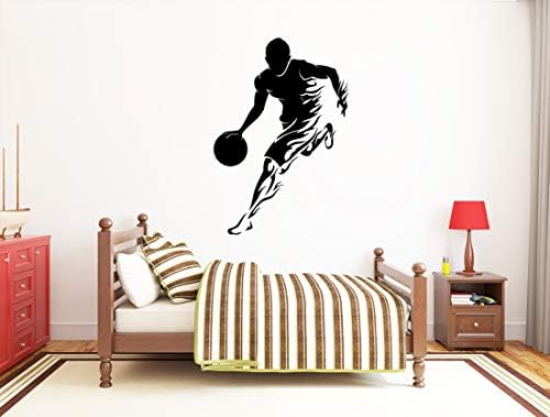 BeStickers Wall Decal Sticker Bedroom Basketball Player Flame Sport Boys Teenager Room 211b