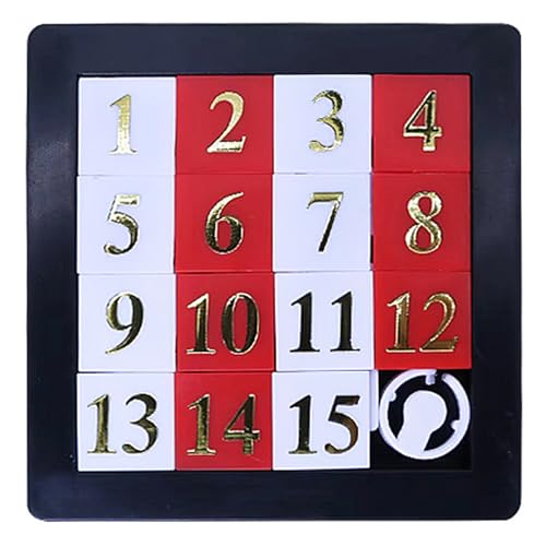 HoveeLuty Puzzle Scorrevole numerico 3x3 Pollici 15 Griglie Puzzle Scorrevole Compatto e Portatile Giocattolo numerico Giocattoli educativi rilassanti per Bambini Adolescenti Adulti Super Gioco puzz