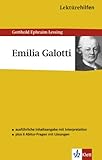 Lektürehilfen Emilia Galotti. Ausführliche Inhaltsangabe und Interpretation - Gotthold Ephraim Lessing, Wolf-Dieter Hellberg