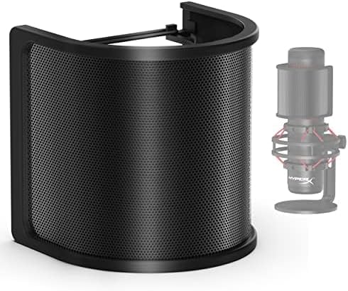 IXTECH Microphone Pop Filter, Mic Pop Screen with Metal Mesh and Foam Filter, Handheld Mic Windscreen Cover Pop Shield, Noise Shield Microphone Accessories for Podcasts Recording Vlogging Streaming
