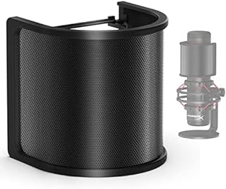 IXTECH Mikrofon-Pop-Filter, Mikrofon-Pop-Bildschirm mit Metallgeflecht und Schaumstofffilter, Handmikrofon-Abdeckung, Pop-Shield, Geräuschschutz, Mikrofon-Zubehör für Podcasts, Vlogging und Streaming