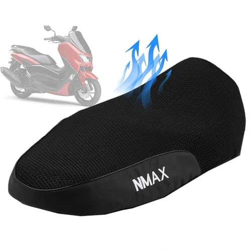 Funda de asiento para Yamaha NMAX 160 con cojín de malla aislante 7