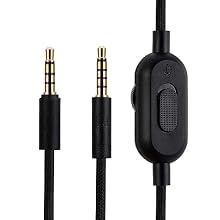 Compatible with Logitech G PRO X G233 G433 G PRO Gaming Headsets, well compatible with iOS & Android smart phones, tablets, laptops, music players, and game console controllers It has built-in microphone and volume control, offering hands-free callin...