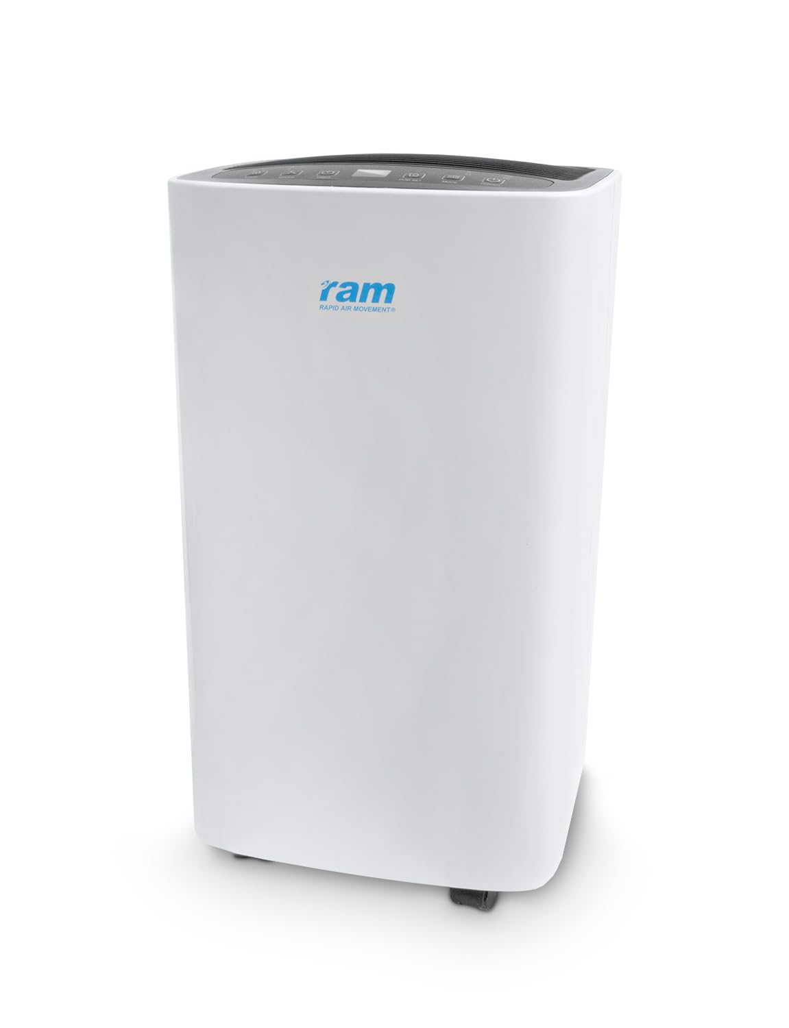 Ram White 12L Dehumidifier For Drying Clothes Bedroom Office Home Garden Grow Room With Digital Humidity Sensor & Indicators Mould Damp Moisture Window Condensation Remover