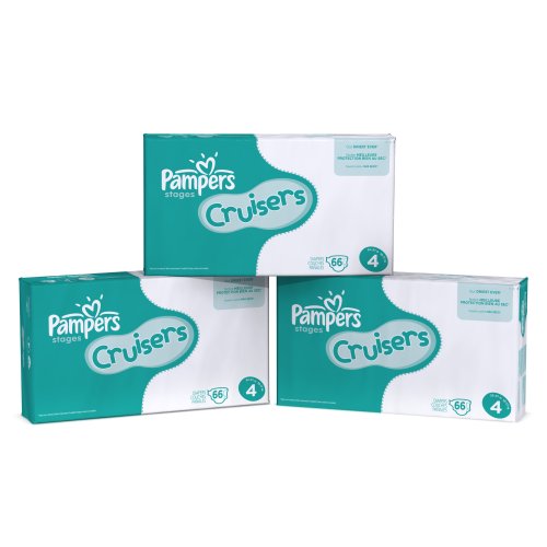 Pampers Cruisers Diapers Ebulk Pack, Size 4, 198-Count