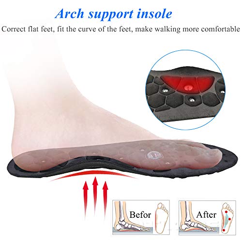 EEUK Massage Semelle de Thérapie Magnétique Amincissantes Semelles de Chaussures D'acupression D'aimant Santé Réflexologie Douleur au Pied Orthotic Inserts pour Hommes Femmes