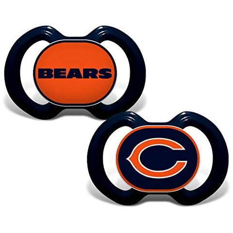 BabyFanatic Pacifier 2-Pack - NFL Chicago Bears - Officially Licensed League Gear Cover