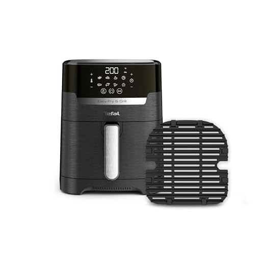 Tefal Easy Fry & Grill Precision EY5058 2-in-1 heteluchtfriteuse en grill, digitaal display, XL capaciteit: 4,2 L, 8 automatische programma's, Incl. grillrooster