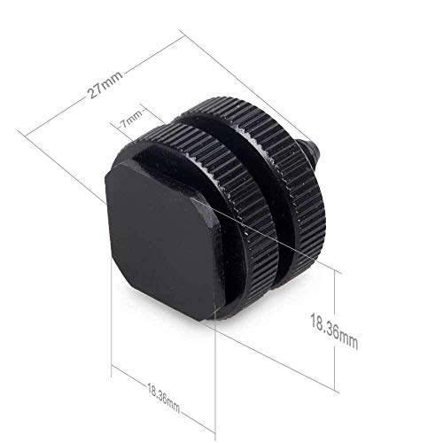 Image of BKN Metal Durable Camera Shoe Adapter Mount 1 /4 inch Dual Thumb Screw Flash Camera Adapter for Canon Sony Nikon DSLR Camera Accessories - 2pcs