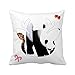 OFFbb-USA - Funda de cojín cuadrada con diseño de panda y león