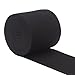 COTOWIN 2.5-Inch Black Knit Heavy Stretch High Elasticity Elastic Band 4 Yards