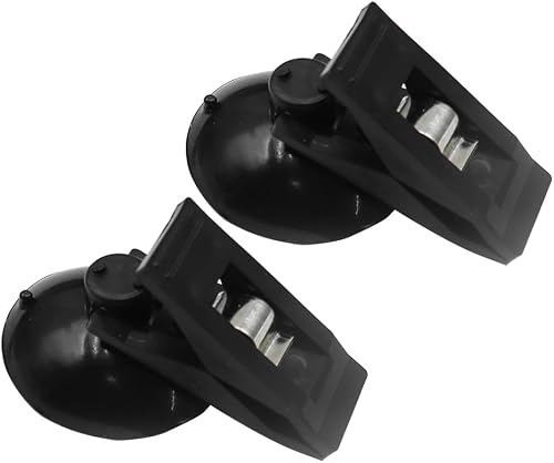 SYLEN Paquete de 2 clips con ventosa para coche, soporte para permiso de estacio