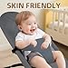Pinseln Fabric Seat for Bouncer, Replacement Cover for Baby Bjorn Bouncer Bliss, Soft Breathable Machine Washable (Grey, Cover Only)