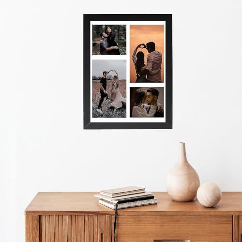 Image of Customized Photo Collage Vertical Frame For Birthday, Anniversary, Wedding Gift, Personalized Collage Gift, Wall Photo Frame (10x15In, 25x38Cm) - 4 Images