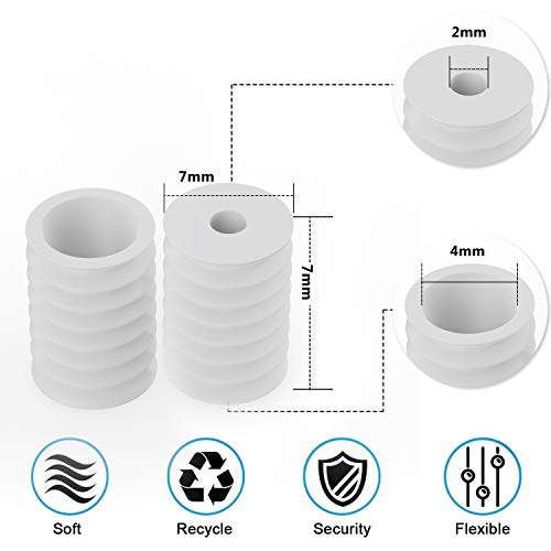 Oceantree Cord Locks For Mask, Elastic Adjuster Silicone Cord Stopper No Slip Earloop Toggles For Drawstring Buckle Clasp #TOP4