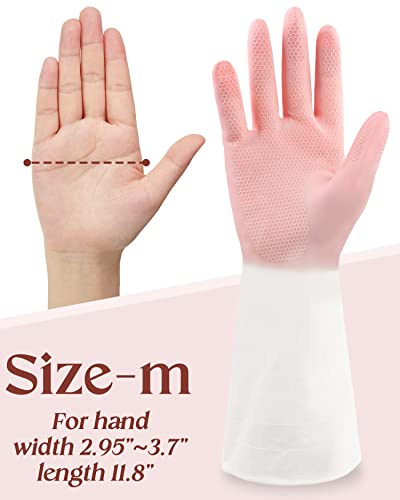 Reusable Cleaning Gloves - Set Of 3 Latex-Free Pvc Household Gloves For Kitchen, Bathroom And More #TOP5