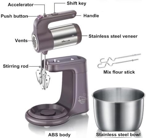 TOPCHANCES 220V 300W Electric Mixer Eggs&Flour Mixer Kitchen Appliances Capacity 4L