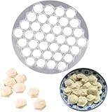 Professional 37-Hole Ravioli Mold - Stainless Steel Dumpling Maker for Russian Cuisine, for Heavy-Duty Pelmeni,Pierogi Press Tool with Measurement Markings, Kitchen Gadgets and Baking Accessories