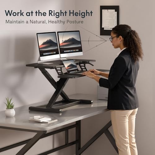 FlexiSpot MB 36" Spring-Lift Standing Desk Converter — view 4