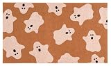 Halloween Outdoor Door Mat, Spooky Ghost Welcome Mat for Front Door