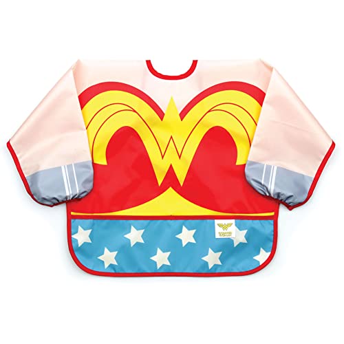 Image of Bumkins Sleeved Bib Baby Bib, Toddler Bib, Smock, Waterproof Fabric, Fits Ages 6-24 Months